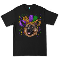 Black Mardi gras hat german shepherd Premium Tee - RanaPortraitStore