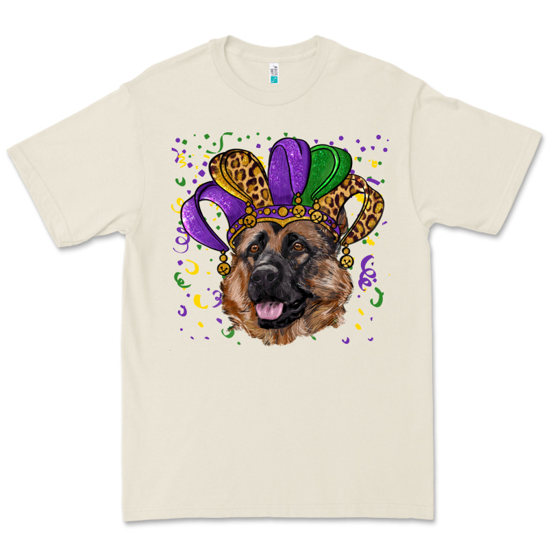 Mardi Gras Hat German Shepherd Premium Tee by RanaPortraitStore | Teevron