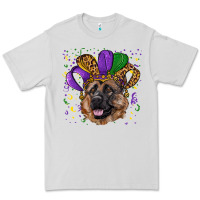 Dove Grey Mardi gras hat german shepherd Premium Tee - RanaPortraitStore