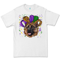 White Mardi gras hat german shepherd Premium Tee - RanaPortraitStore