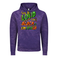 Cloud Purple Say it loud i'm black and i'm proud Vintage Hoodie - HowdyJamesFarm