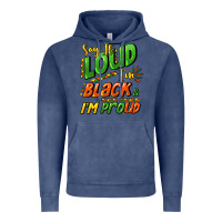 Vintage Denim Say it loud i'm black and i'm proud Vintage Hoodie - HowdyJamesFarm
