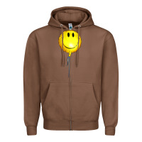 Chestnut Balloon smile Zipper Hoodie - Artiststas