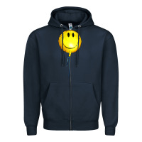 Navy Balloon smile Zipper Hoodie - Artiststas
