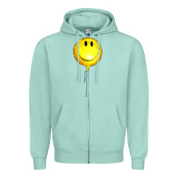 Seafoam Balloon smile Zipper Hoodie - Artiststas