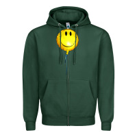 Sports Green Balloon smile Zipper Hoodie - Artiststas