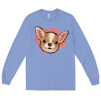 Colony Blue chihuahua pink glitter Long Sleeve Tee - Jasminsmagicworld