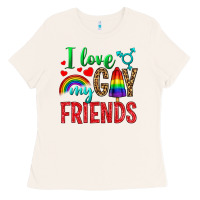Bone I love my gay friends Ladies Tee - NancyCooperArtShop