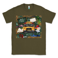 Army Green school bus back to school Classic Tee - texasbilliewilder
