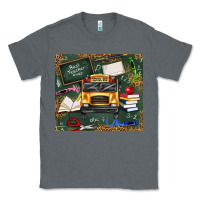 Charcoal Heather school bus back to school Classic Tee - texasbilliewilder