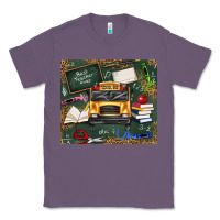 Lavender school bus back to school Classic Tee - texasbilliewilder