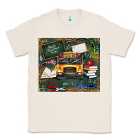 Natural school bus back to school Classic Tee - texasbilliewilder