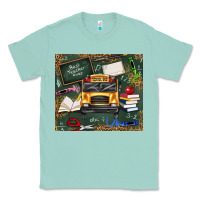 Seafoam school bus back to school Classic Tee - texasbilliewilder