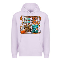 Lilac Fall Autumn Leopard Nene Premium Hoodie - LillyAllenDesigns