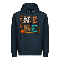 Navy Fall Autumn Leopard Nene Premium Hoodie - LillyAllenDesigns