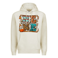 Oatmeal Heather Fall Autumn Leopard Nene Premium Hoodie - LillyAllenDesigns
