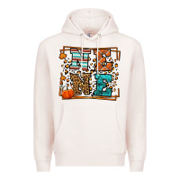 Pale Pink Fall Autumn Leopard Nene Premium Hoodie - LillyAllenDesigns