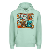 Seafoam Fall Autumn Leopard Nene Premium Hoodie - LillyAllenDesigns