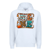 White Fall Autumn Leopard Nene Premium Hoodie - LillyAllenDesigns