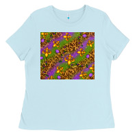 Baby Blue Mardi Gras Ladies Tee - NancyCooperArtShop