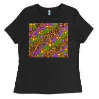 Black Mardi Gras Ladies Tee - NancyCooperArtShop