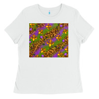 White Mardi Gras Ladies Tee - NancyCooperArtShop