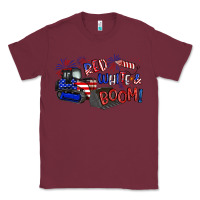Burgundy red white and boom Classic Tee - Artiststas