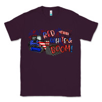 Plum red white and boom Classic Tee - Artiststas