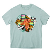Arona Western Texas Flag Cow Portrarit Heavy Core Tee - Bettercallsaul