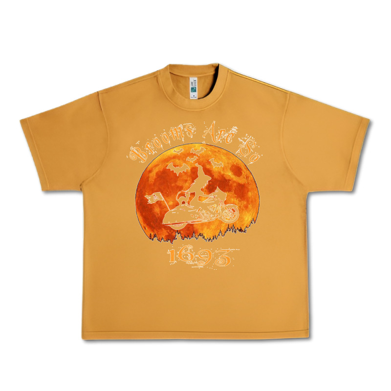 Halloween Witch On Motorcycle Cat & Moon Salem Witch Trials Premium Urban Heavy Tee by trangStudio | Teevron