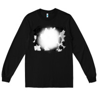 Black Cowhide Bleached Long Sleeve Tee - CowCowDesign