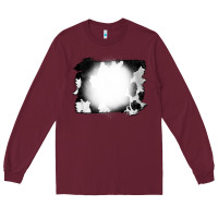 Burgundy Cowhide Bleached Long Sleeve Tee - CowCowDesign