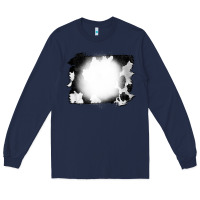 Navy Cowhide Bleached Long Sleeve Tee - CowCowDesign