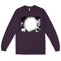 Plum Cowhide Bleached Long Sleeve Tee - CowCowDesign