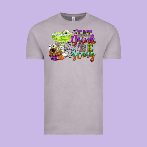 Eat Drink And Be Scary Vintage Tee Designed By Cowgirlartshop