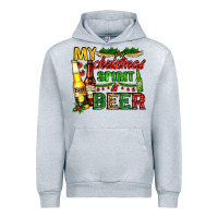 Heather Grey my christmas spirit is beer with beer bottles Urban Hoodie - AdoDesignShop