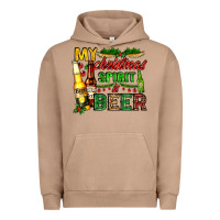 Pigment Burro my christmas spirit is beer with beer bottles Urban Hoodie - AdoDesignShop