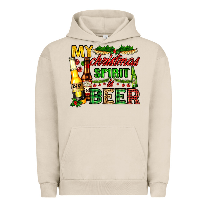 My Christmas Spirit Is Beer With Beer Bottles Urban Hoodie by AdoDesignShop | Teevron