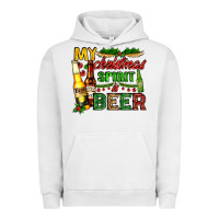 Pigment Lunar Rock my christmas spirit is beer with beer bottles Urban Hoodie - AdoDesignShop