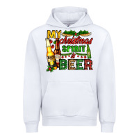 White my christmas spirit is beer with beer bottles Urban Hoodie - AdoDesignShop
