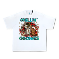 White chillin with my gnomies Urban Heavy Tee - CowGirlArtShop