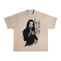 French Oak Normal Is An Illusion - Morticia Addams Urban Heavy Tee - trangStudio