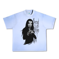 Grape Ice Normal Is An Illusion - Morticia Addams Urban Heavy Tee - trangStudio
