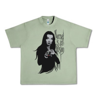 Oil Green Normal Is An Illusion - Morticia Addams Urban Heavy Tee - trangStudio