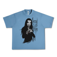 Pebble Blue Normal Is An Illusion - Morticia Addams Urban Heavy Tee - trangStudio