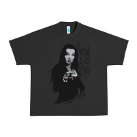 Pigment Black Normal Is An Illusion - Morticia Addams Urban Heavy Tee - trangStudio