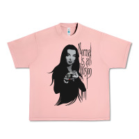 Salmon Normal Is An Illusion - Morticia Addams Urban Heavy Tee - trangStudio