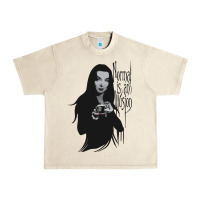 Sandshell Normal Is An Illusion - Morticia Addams Urban Heavy Tee - trangStudio