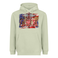 Matcha patriotic nurse certified medical assistant medilcal symbol background Heavyweight Hoodie - BarkalooDesign