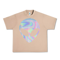 Burro Alien Head Colorful Laser Ufo Sighting Believe Area 51 Urban Heavy Tee - trangStudio